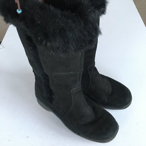 BLONDO Shearling Lined‎ Suede Waterproof Boots - Picture 2 of 6